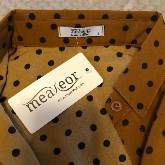 Pumpkin Spice Polka Dot Long Sleeve - Picture 6 of 7